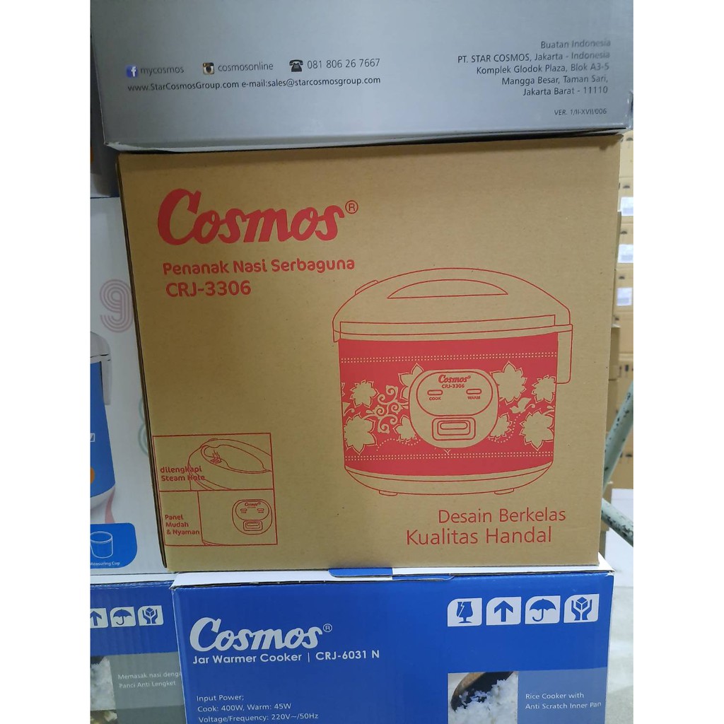 Cosmos Rice Cooker / Magicom 1.8 Liter 3in1 Penanak Nasi CRJ-3306 1.8L