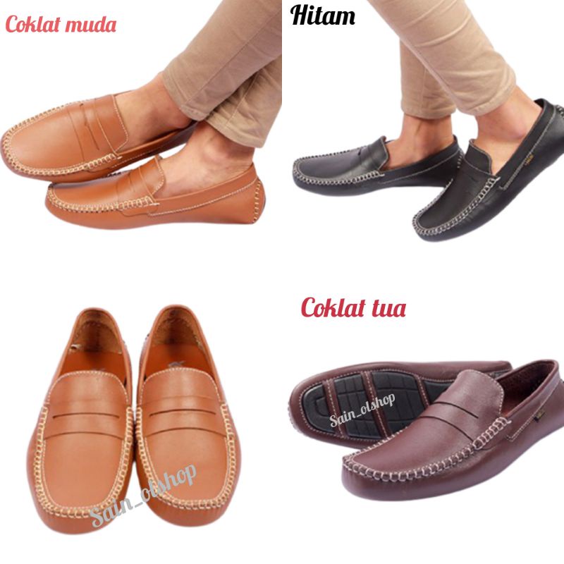 Sepatu Slip On Pria Sepatu kasual Pria Sepatu Slip On Pria Kulit