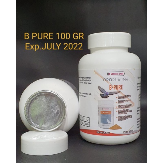 B PURE 100GR VERSELE LAGA REPACKING VITAMIN MERPATI BALAP TINGGIAN