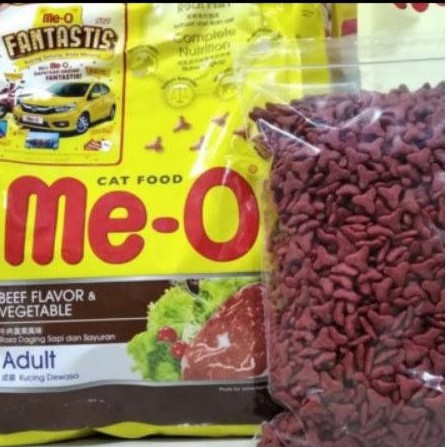 me-o adult beef repack 1kg , dryfood cat meo