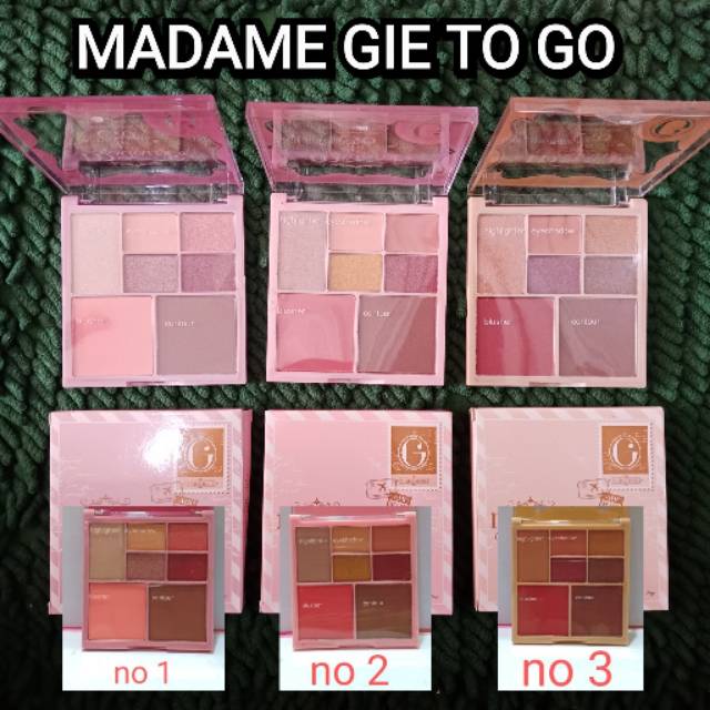 Madame gie to go / madame gie eyeshadow / madame gie pallete