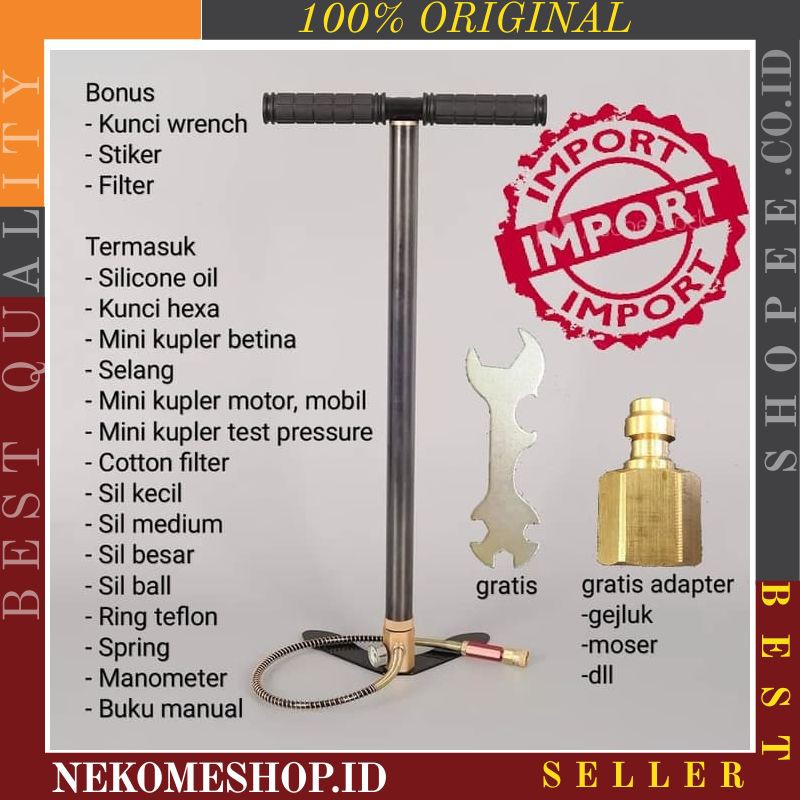 POMPA PUMP KOMPA PCP HILL BULL GX BARRACUDA POMPA SENAPAN ANGIN PAINTBALL GUN ORIGINAL IMPORT LTX010