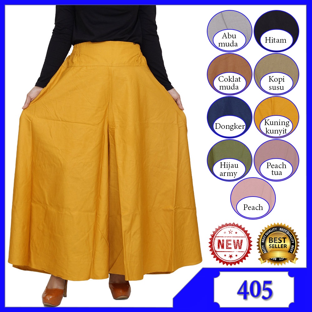 Celana Kulot Katun Bangkok model Lebar Celana Kulot Model Rok