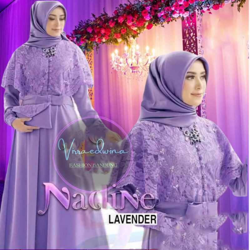 Nadine Dress Gamis Muslim Dress Murah Gamis Syari