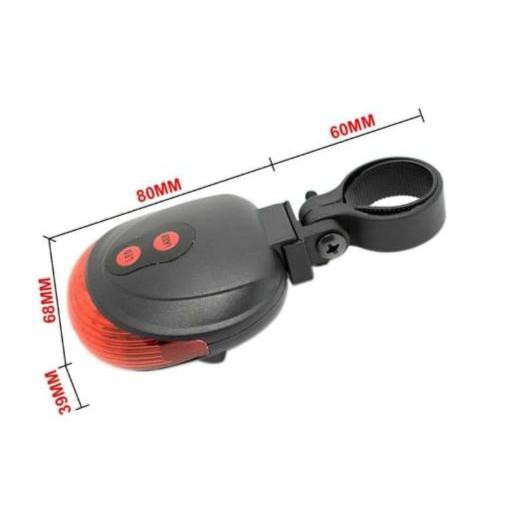 SHABRINA_FASHION!!!  Lampu Laser Belakang Sepeda 5 Led Untuk Peringatan Keamanan