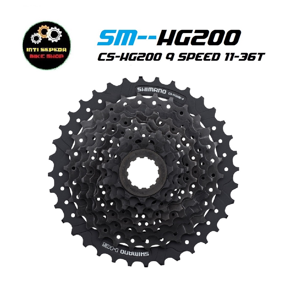 sprocket hg200 9 speed 11-36t shimano bisa untuk altus acera alivio
