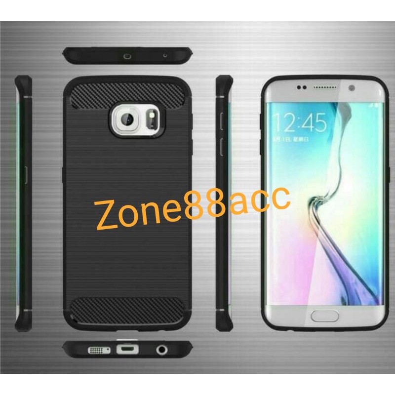 Silicon Case SAMSUNG S6 S7 S6 EDGE S7 EDGE Softcase iPAKY Carbon Casing Cover TPU