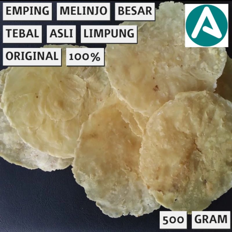 

Emping melinjo jumbo tebal (15-20 biji) 500 gram original Limpung Batang
