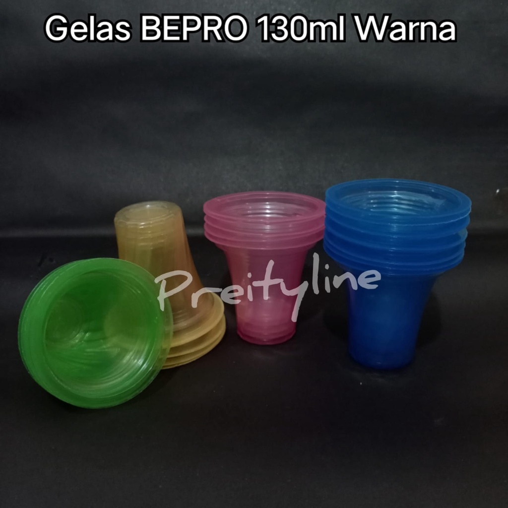 Gelas Plastik BEPRO 130ml @50pcs