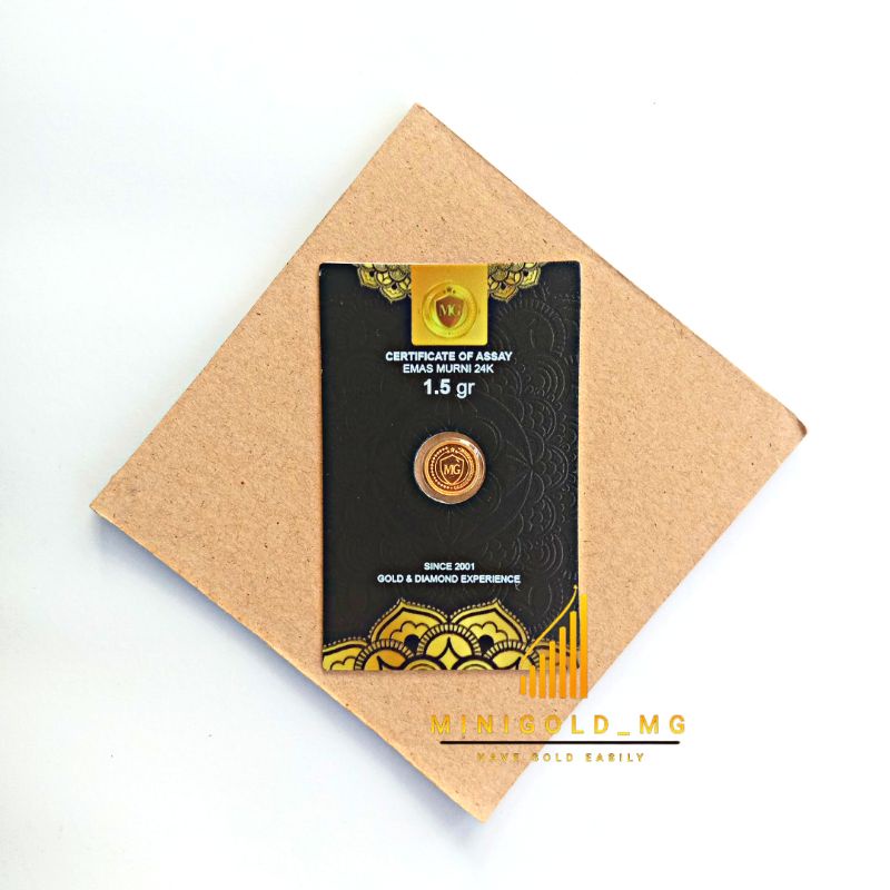 Emas MiniGold 1,5 Gram 24k 99,99% Logam Mulia MiniGold 1,5 Gram 24k 99,99%