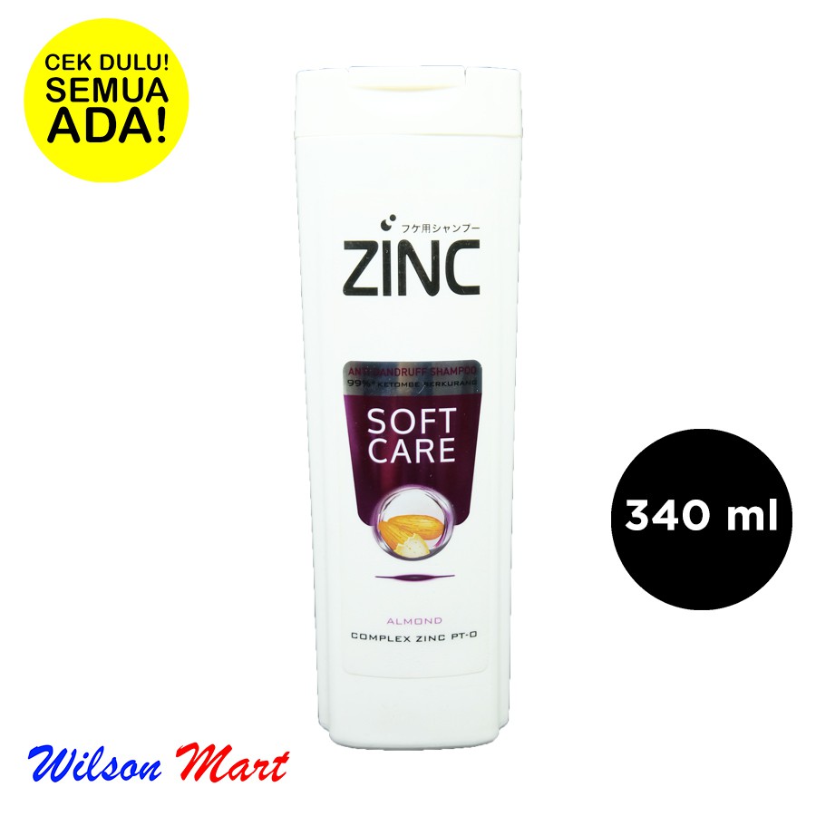 ZINC SHAMPOO SOFT CARE ALMOND 340 ML