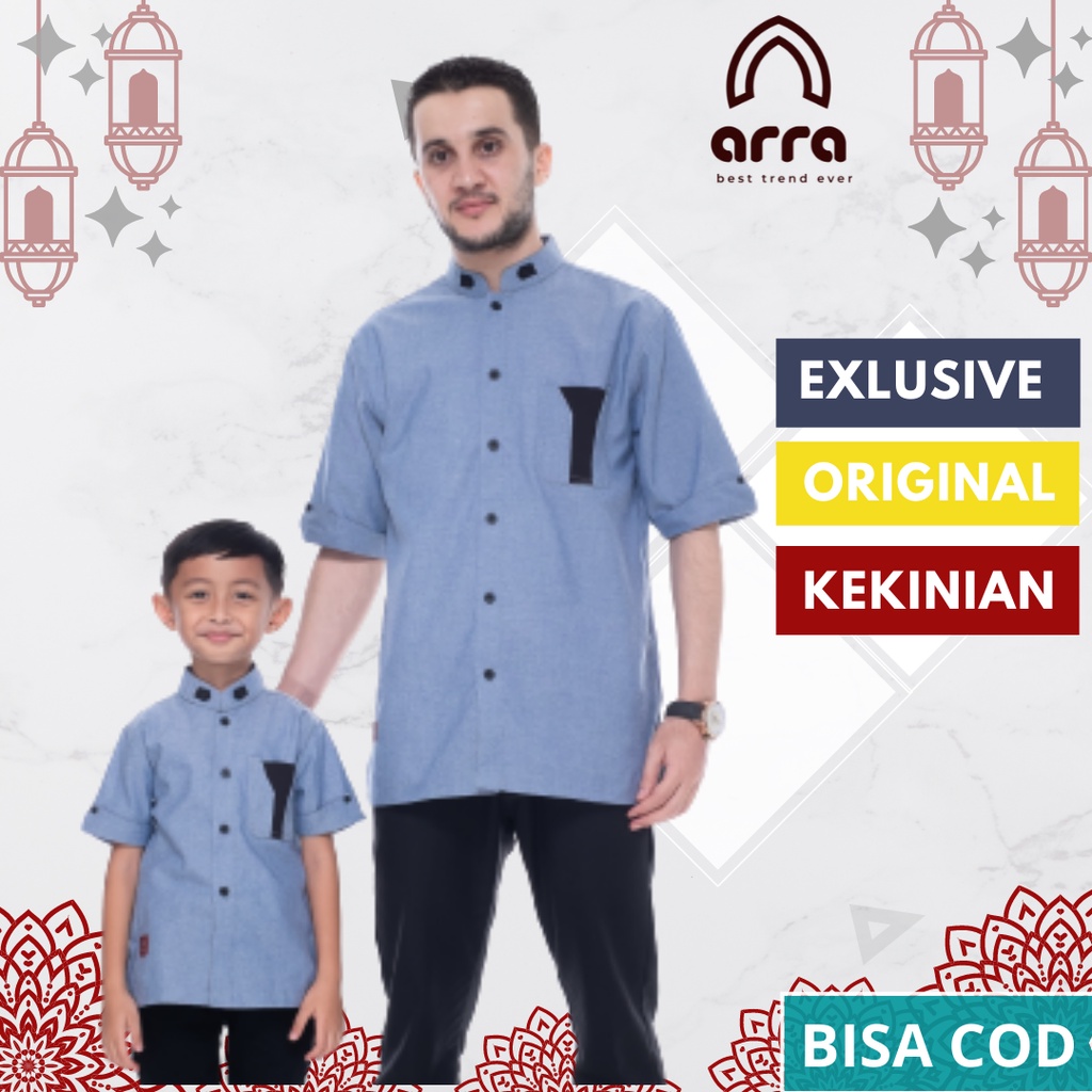 Kemeja koko couple ayah dan anak baju koko couple ayah anak laki laki pria dewasa kurta couple ayah 