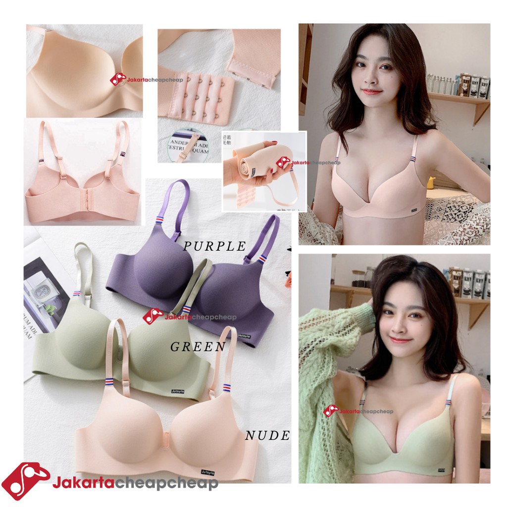 JC080 Pakaian Dalam Wanita Push up Bra Seamless No Nyeplak Tanpa Kawat