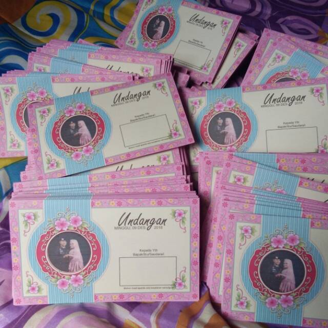 Undangan Pernikahan Termurah simple kekikinian Jawa Timur undangan Murah