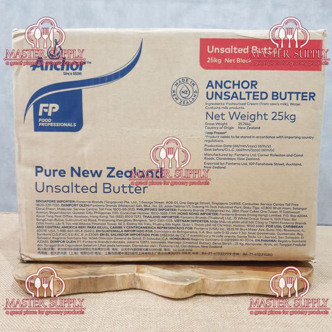 UNSALTED BUTTER ANCHOR REPACK 500 GR / ANCHOR BUTTER IMPORT HALAL