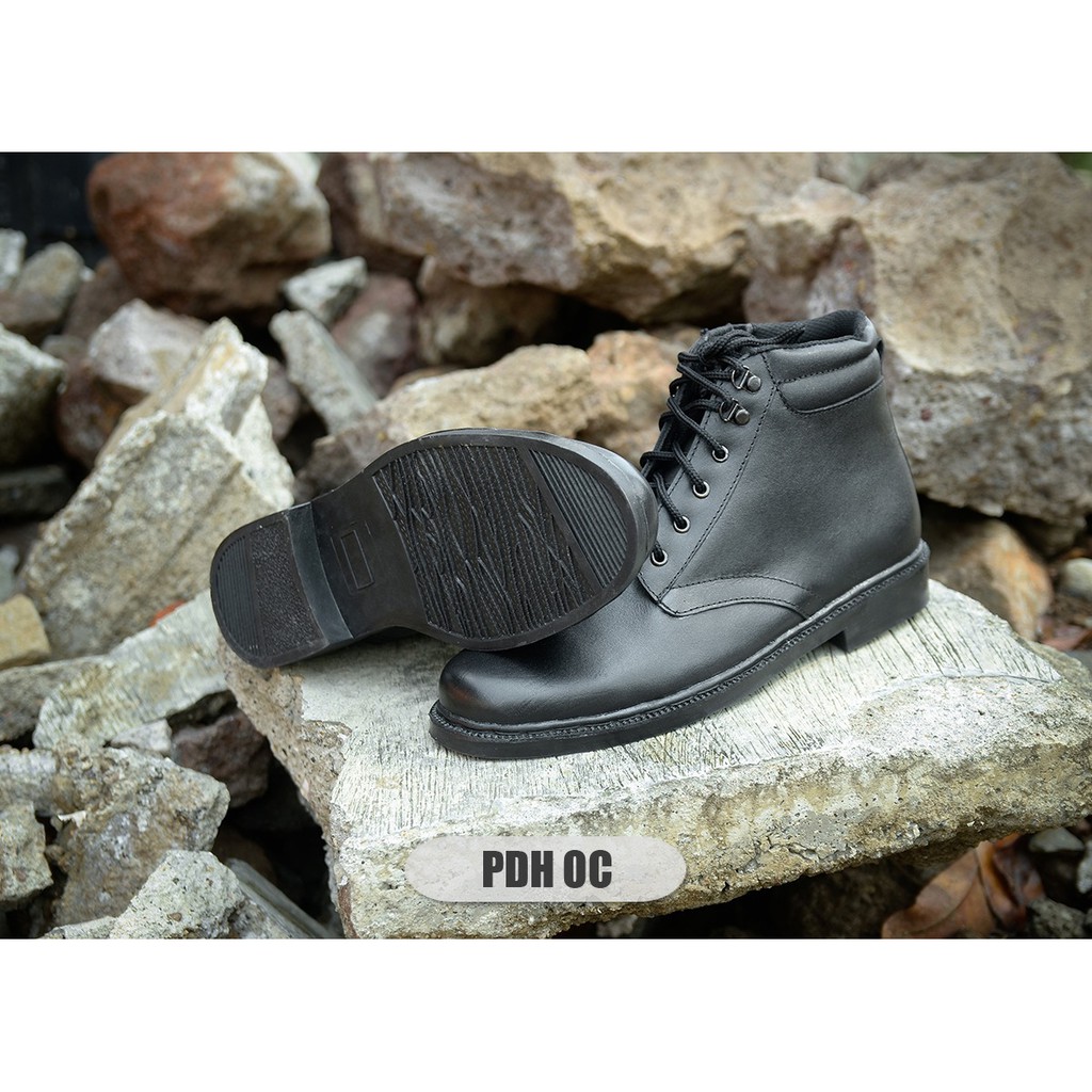 SEPATU PDH SECURITY KULIT ASLI