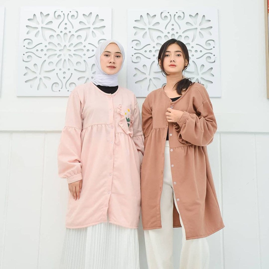 Nara Grosir - Fora Long Outer | Fashion Terkini | Sweater Termurah