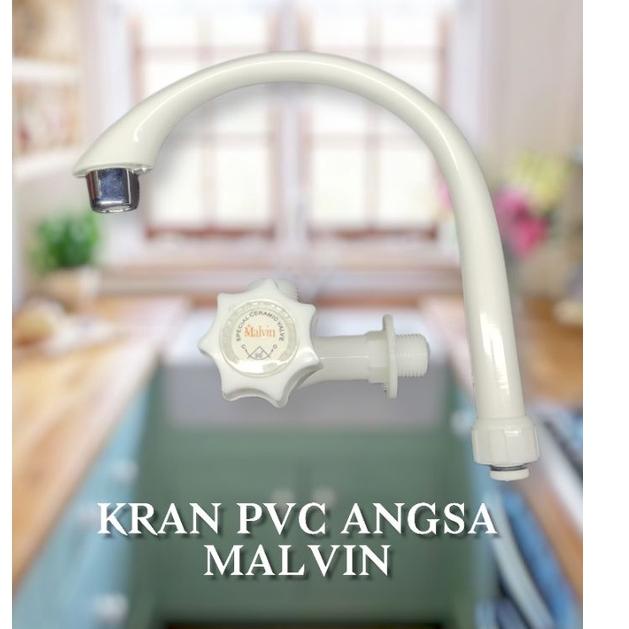 Paket Terkini KRAN ANGSA WASTAFEL AIR CUCI PIRING DAPUR PLASTIK PVC MALVIN / KERAN ANGSA PVC