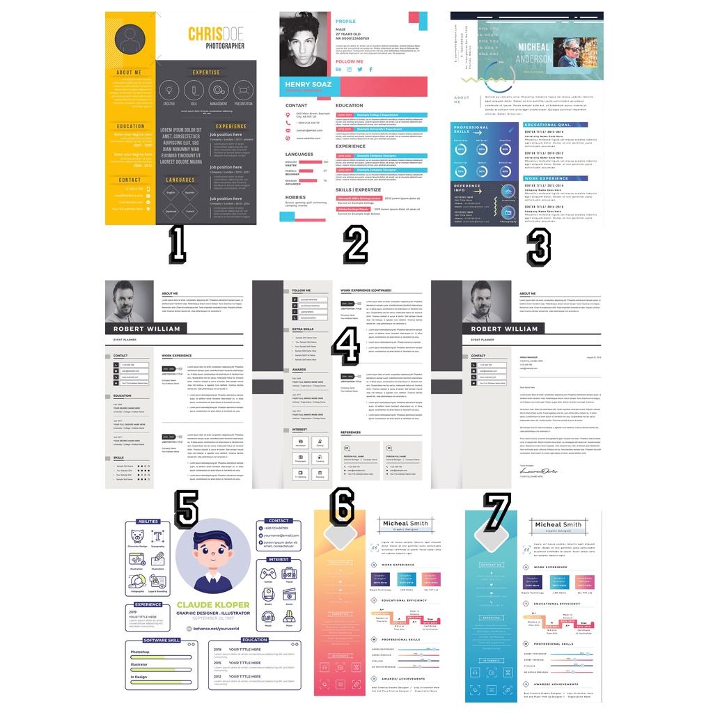 

Design dan Template CV (Curiculume Vitae) Professional dan Menarik