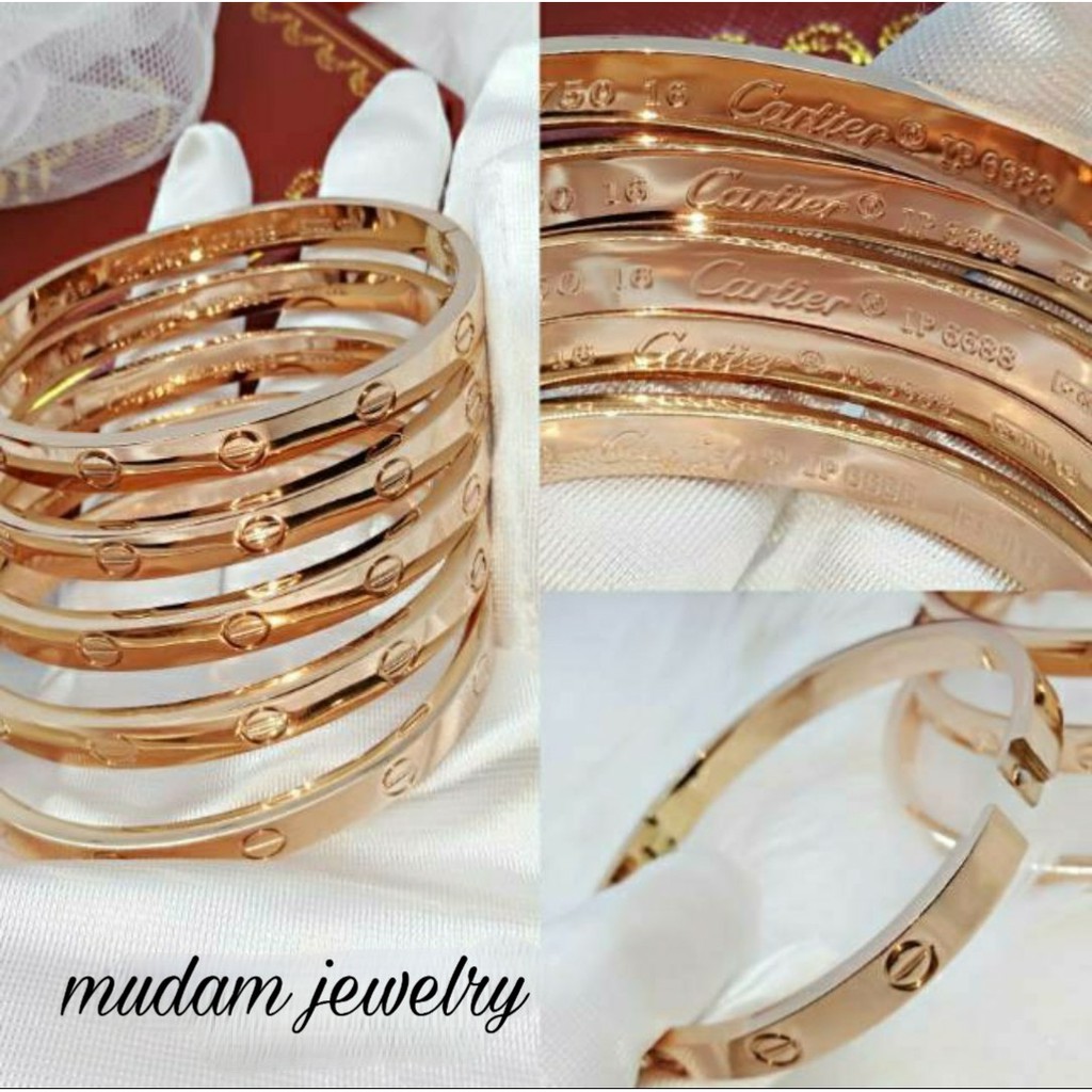 Gelang Titanium Untuk Wanita dan Laki-Laki Model Ctr Polos Dengan Embosan dan CAP 750