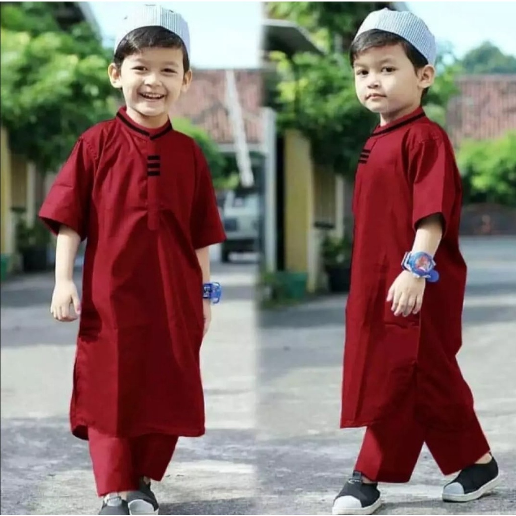 Baju Koko Anak Laki Laki Setelan Kurta  1 - 10 Tahun