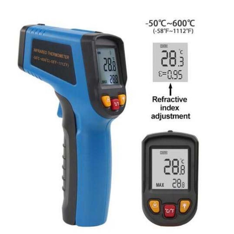 THERMOMETER GUN TANPA BOX Termometer Masak Tembak Infrared Non Contact Digital Cooking Pengukur Suhu