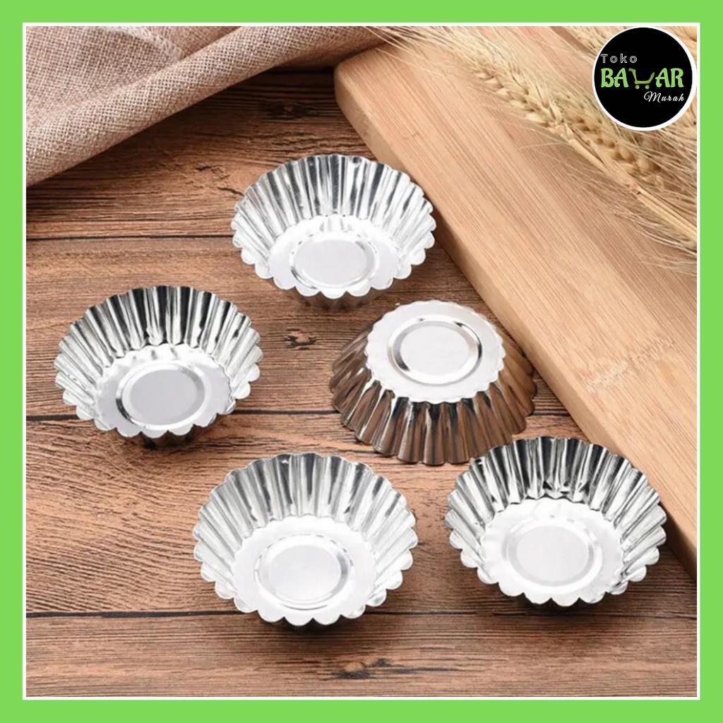 Cetakan Pie Mini / Cetakan Pie Susu / Egg Tart Pan / Loyang Pie Susu Egg Tart Stainless Steel