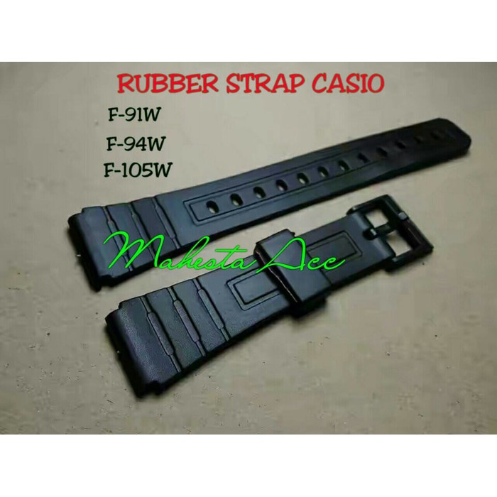 Strap Watch CASIO F-91W/Tali Jam CASIO F-91W/RUBBER STRAP CASIO F-91W