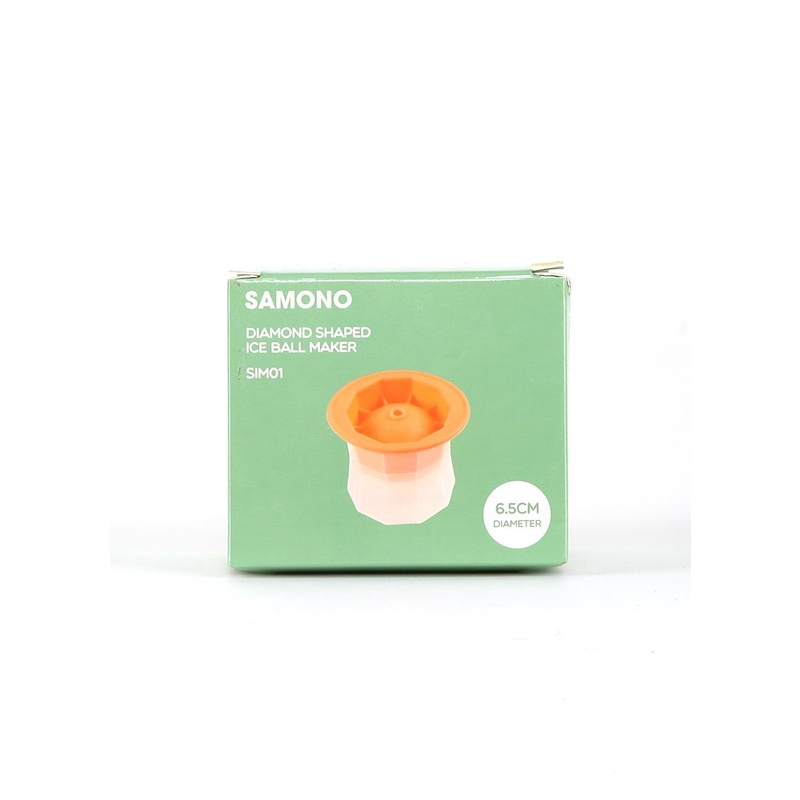 Cetakan Es Batu Bulat SAMONO Kitcheware Jumbo Ice Ball Mold SIM01 Orange
