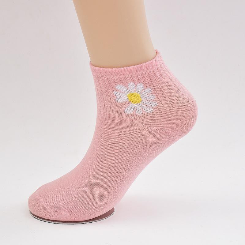 KAOS KAKI WANITA DEWASA KOREA KEKINIAN MOTIF BUNGA WOMEN SOCKS FASHION IMPORT a64