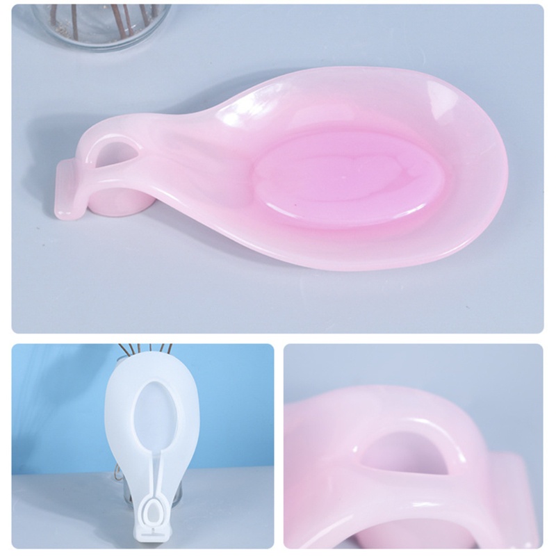 SIY  Spoon Holder Epoxy Resin Mold Rolling Tray Utensil Jewelry Holder Silicone Mould