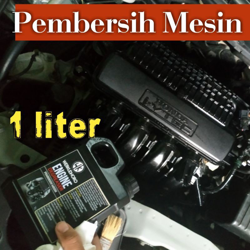 Pembersih mesin 1 liter/kerak mesin/cleaner engine/engine degreaser/pengkilap cap mesin/