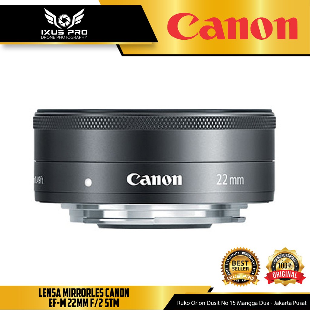 LENSA CANON 22MM F2 STM / LENSA MIRRORLES CANON EF-M 22MM F/2 STM