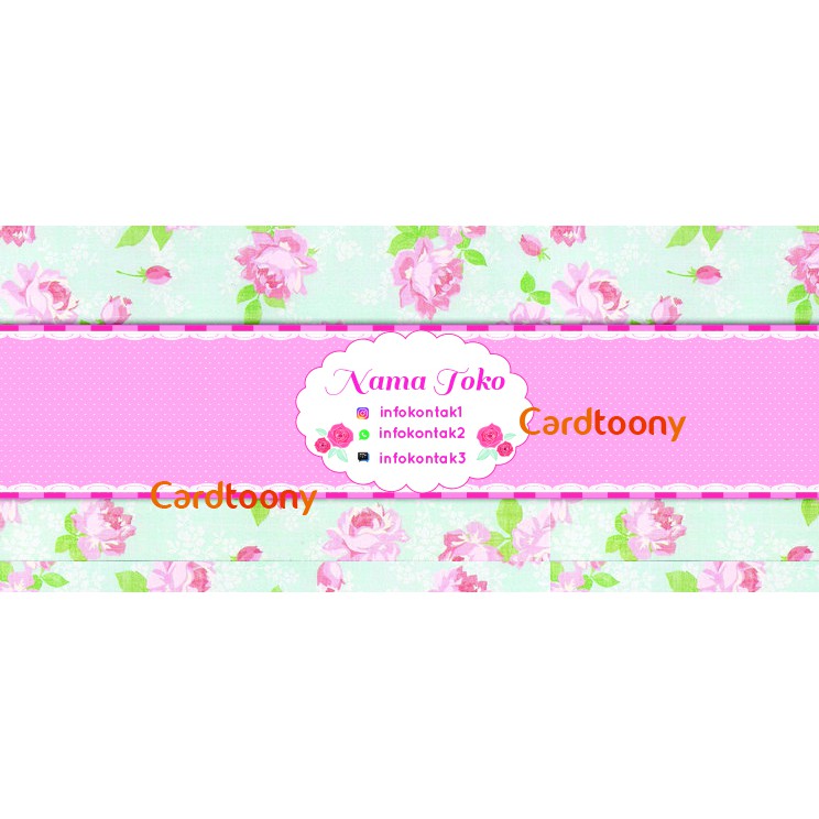 

Label roller pakaian shabby chic redpink