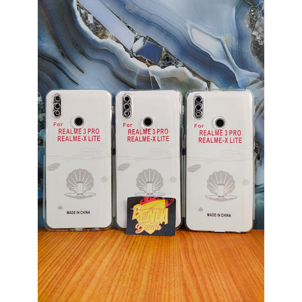 CASE REALME 3 PRO ,REALME 5 ,REALME 6 SOFCASE CLEAR HD PREMIUM REALME - BENUA DUNIA