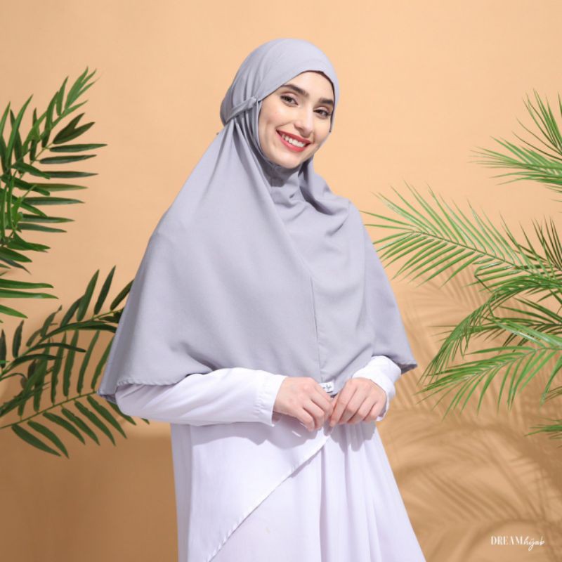 ALAIKA HIJAB/BERGO INSTAN | DREAMHIJAB-Light Grey