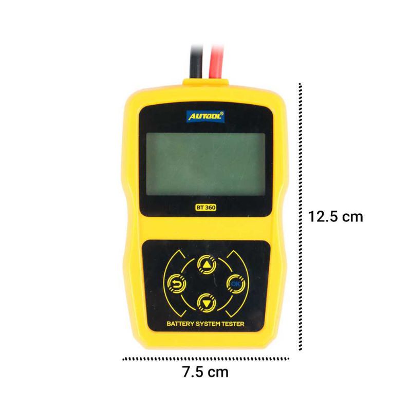 AUTOOL Tester Baterai Aki Mobil Motor 12V 2000CCA - BT360