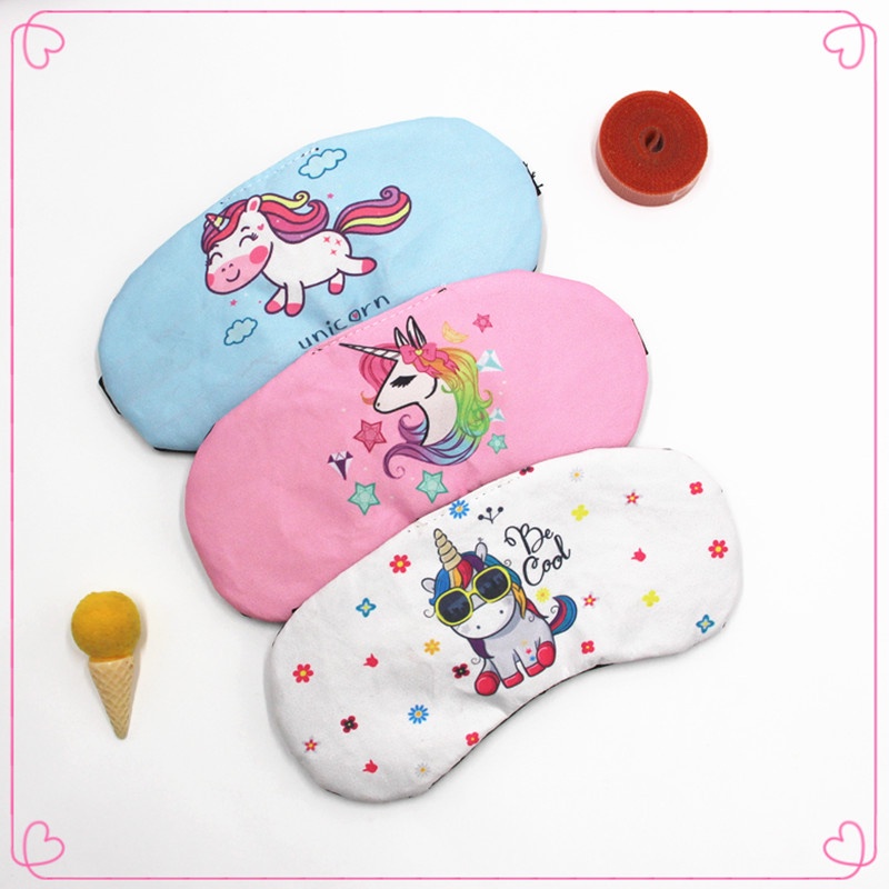 UNICORN EYE MASK Penutup Mata Tidur Dewasa Motif Lucu Kartun Unicorn Licin Cute unicorn Eye Cover / Cute Sleeping Eye unicorn