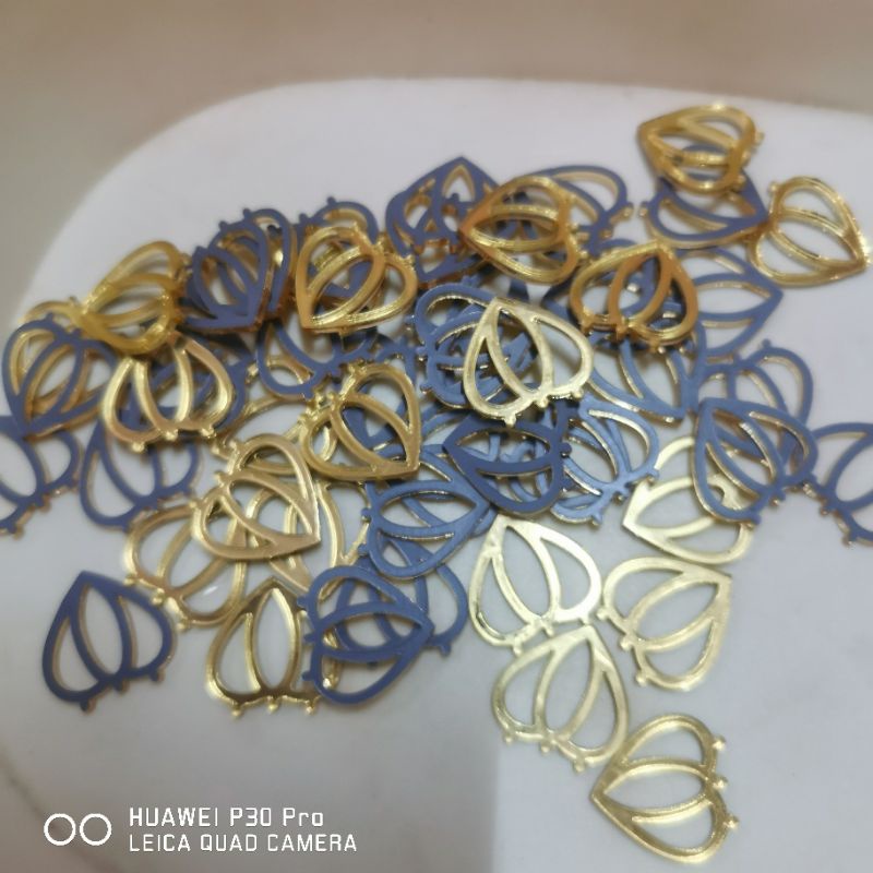 Label akrilik Mirror inisial / logo minimal 100pcs