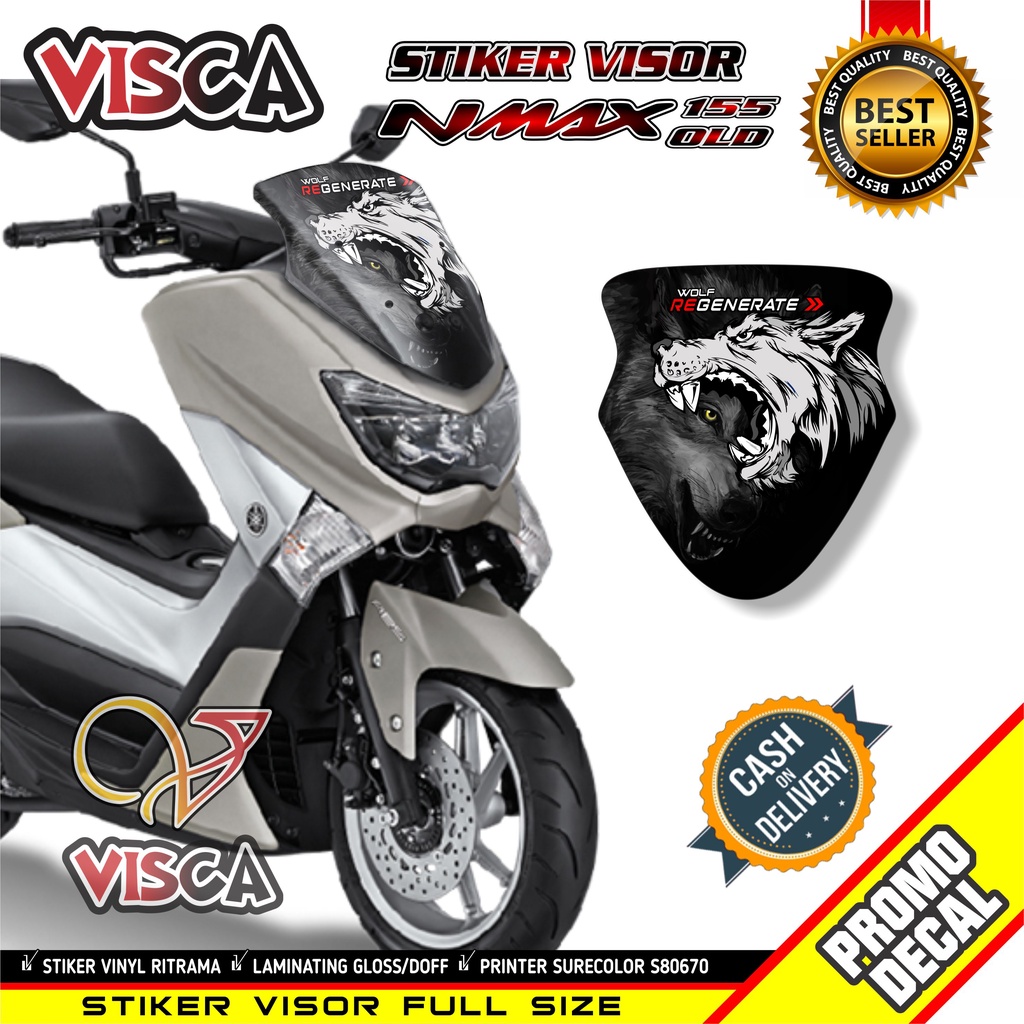 Stiker Visor Nmax Old Stiker Motor Nmax Stiker Visor Nmax Serigala
