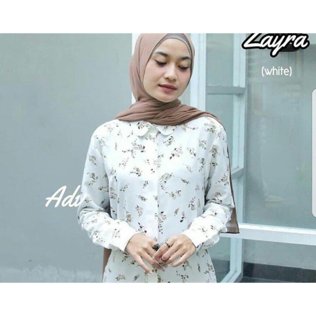 BLOUSE MONALISA GRACIA WHITE / kemeja Monalisa