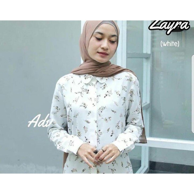 BLOUSE MONALISA GRACIA WHITE / kemeja Monalisa