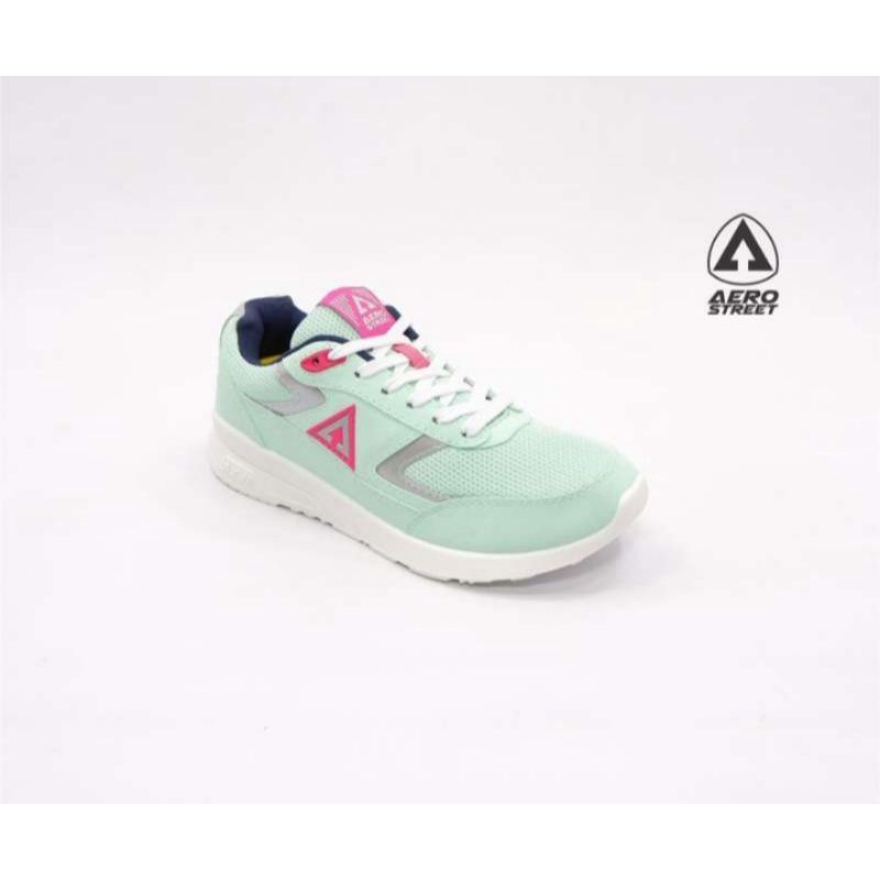 Aerostreet 40 Osaka Mint Silver - Sepatu Sneaker Casual Pria Wanita Aero Street