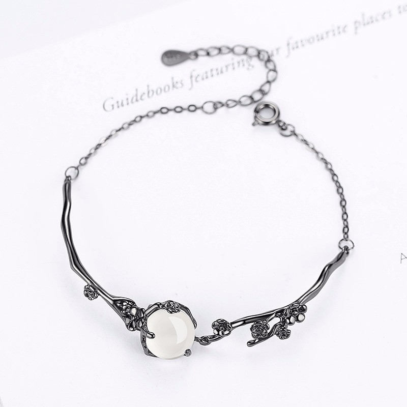 gelang perak 925 asli untuk wanita Perhiasan Fashion mata ajaibgelang tangan perempuan