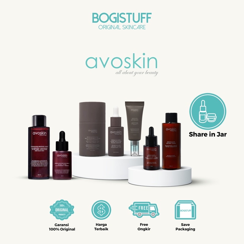 AVOSKIN MIRACULOUS SERIES | AVOSKIN MIRACULOUS REFINING TONER | MIRACULOUS REFINING SERUM | MIRACULO
