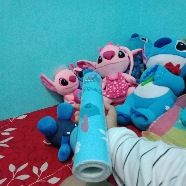 Wallpaper Sticker Dinding 10m X 45cm Stitch Kamar Anak Kartun