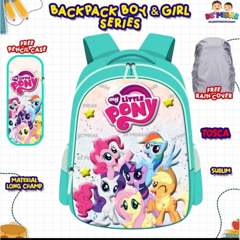 Ready ‼️ Tas Backpack Sekolah Lucu by De'mihar