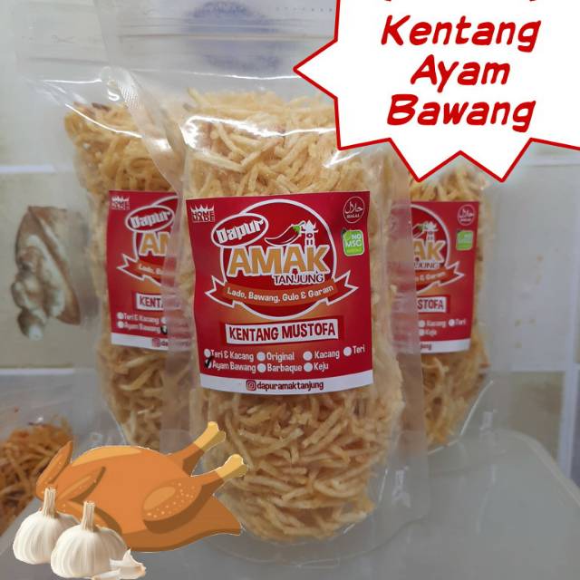 

Kentang Mustofa Ayam Bawang (Tidak Pedas) - Dapur Amak Tanjung - 130gr