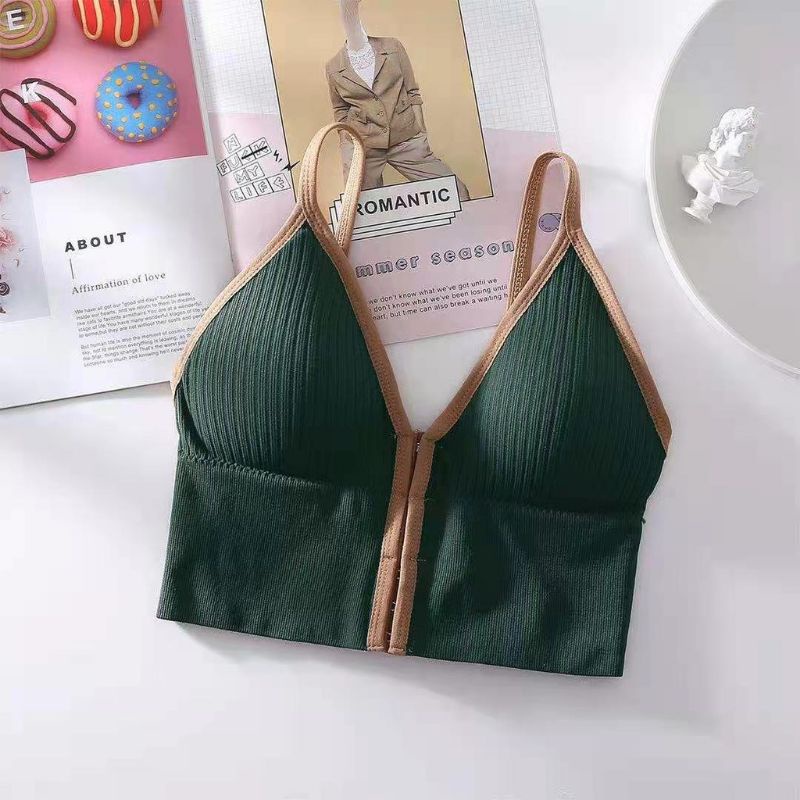 Medan Termurah KD12 Bra fashion korean style bra wanita zipper BH resleting sexy import