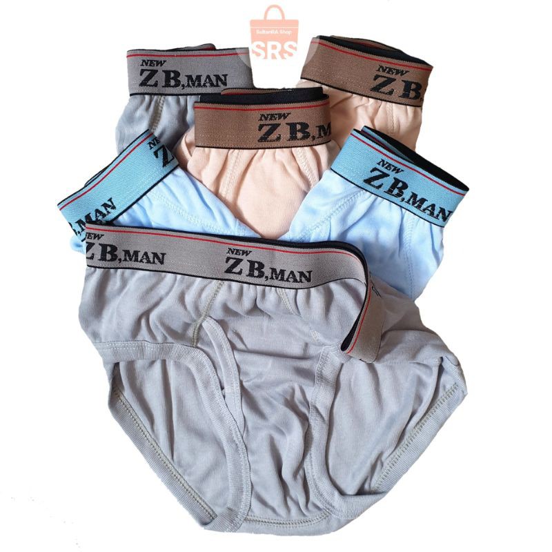 6 Pcs Celana Dalam Pria Jumbo 4L, 3L, 2L ,L ZB Man CD Pria Dewasa Underwear Man BOXER